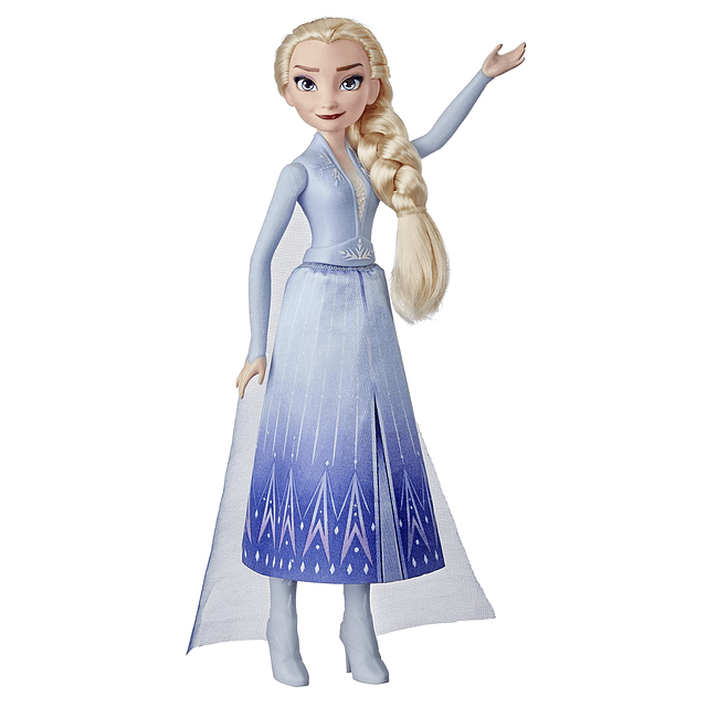 Disney 2 Elsa Fashion Doll con pelo largo rubio, falda, zapa