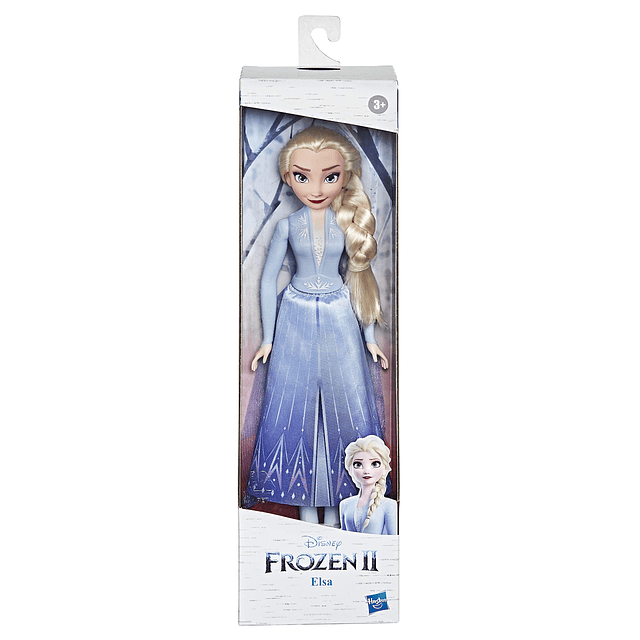 Disney 2 Elsa Fashion Doll con pelo largo rubio, falda, zapa