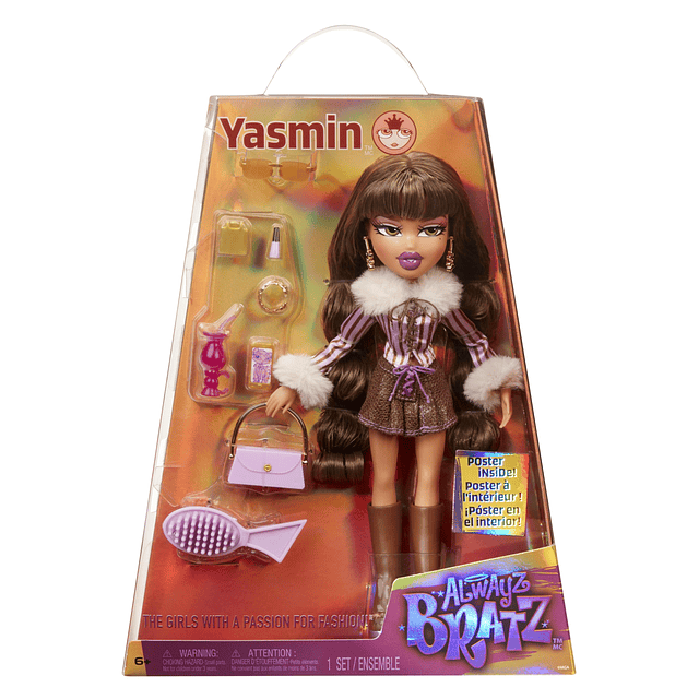 Muñeca Alwayz Yasmin Fashion con 10 accesorios y póster