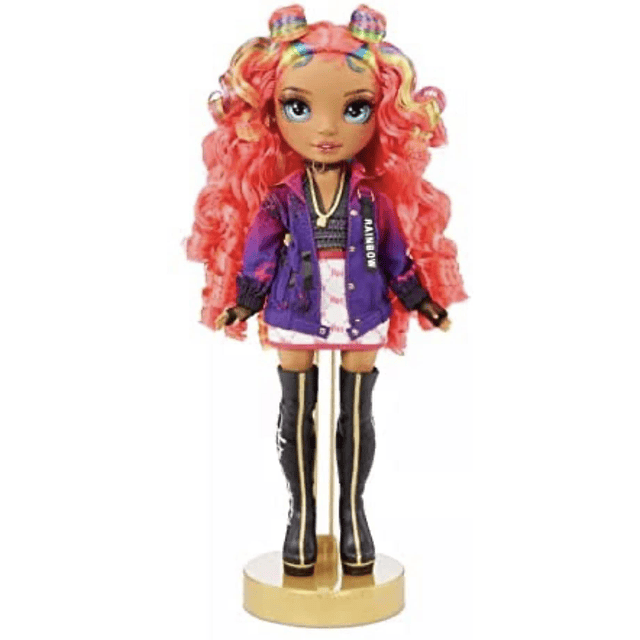 Rainbow High Rockstar Fashion Doll 2 trajes completos y elem