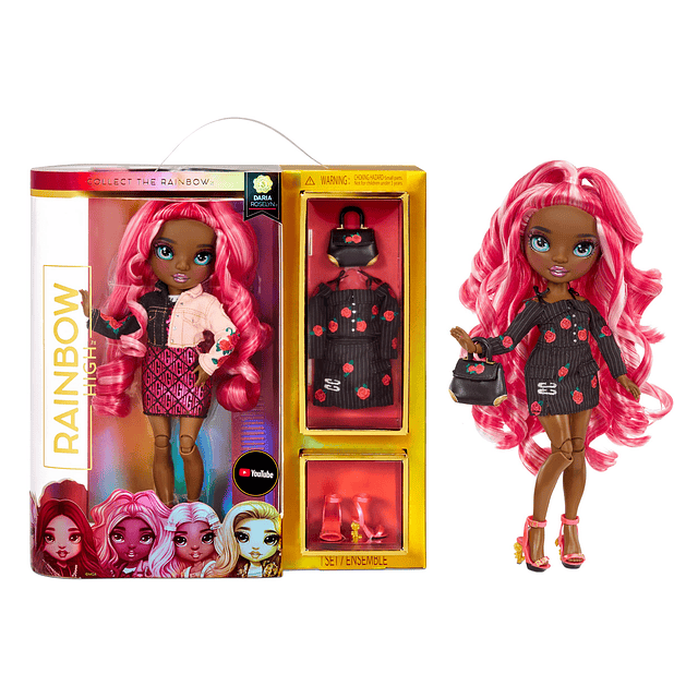 Series 3 Daria Roselyn Fashion Doll - Rosa (rojo rosado) con