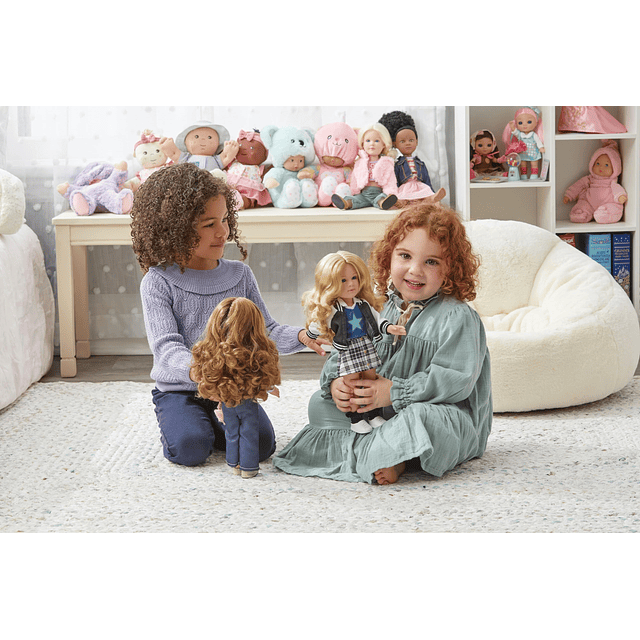 Muñeca Alexander Girlz de 14 pulgadas, Emmi, tono de piel cl