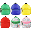 6 Piezas Mini Mochila para Muñecas Mini Mochila con Cremalle