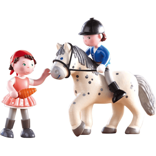 Little Friends Horse Pippa - Figura de juguete de yegua gris