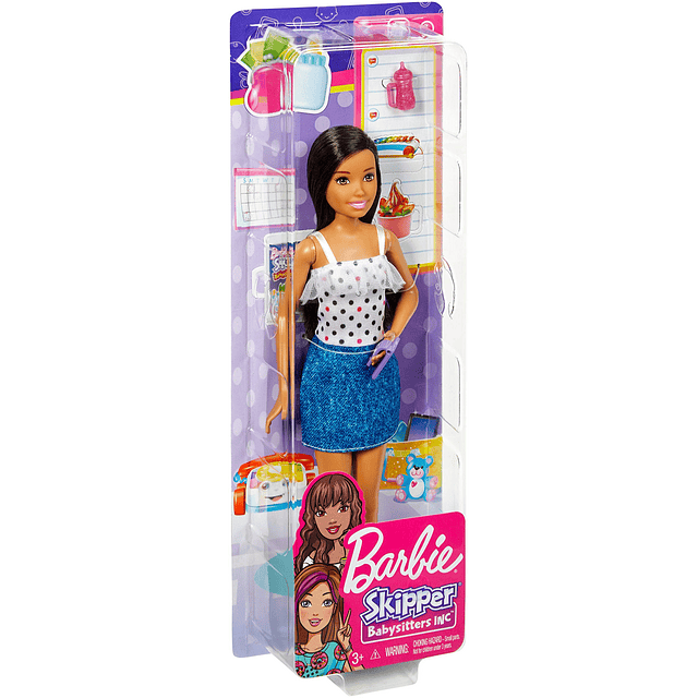 Muñeca Skipper Babysitter, Morena