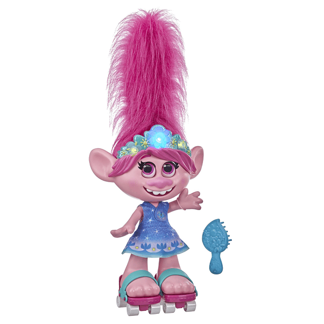 Trolls DreamWorks World Tour Dancing Hair Poppy Muñeca inter