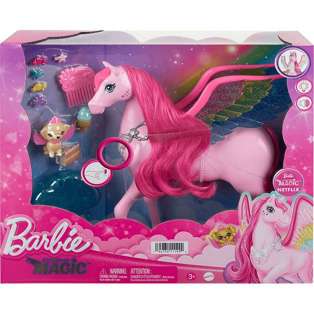 Mattel - de cuento de hadas Un toque de magia Pegaso rosa co