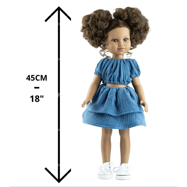 DOLLS - Muneca Latina para Ninas de 18 pulgadas - Muñeca His