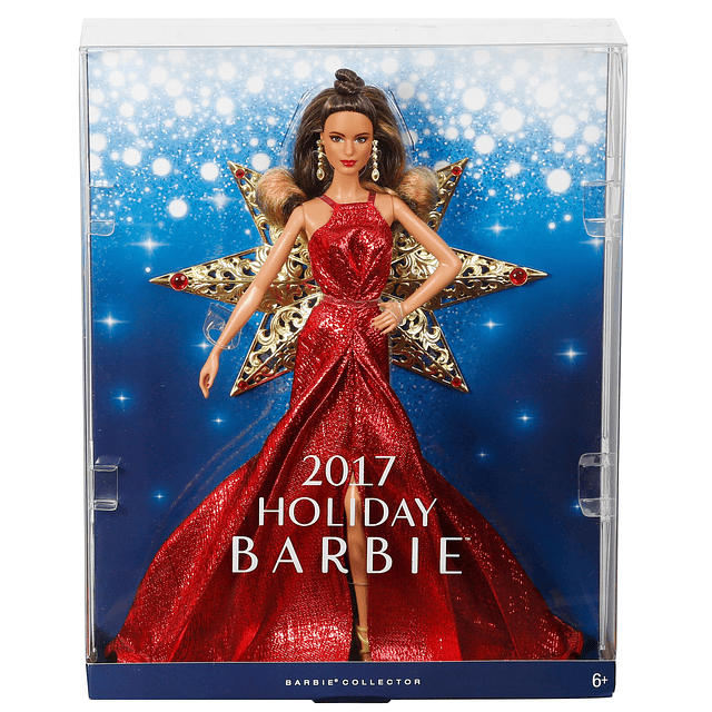 2017 Holiday Teresa Doll, Morena con Vestido Rojo