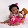 Reborn Baby Dolls Negro - Muñeca bebé realista de 22 pulgada