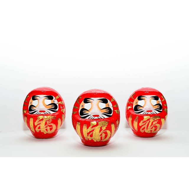 Muñeca Daruma Papel Maché 3.75" Alto