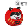 Muñeca Shiba Daruma 01S-M03 | Bloques de construcción de plá