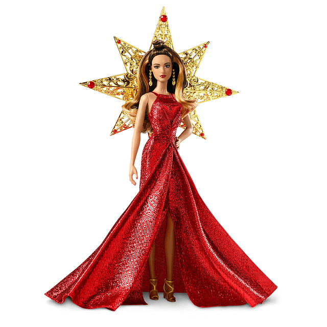 2017 Holiday Teresa Doll, Morena con Vestido Rojo