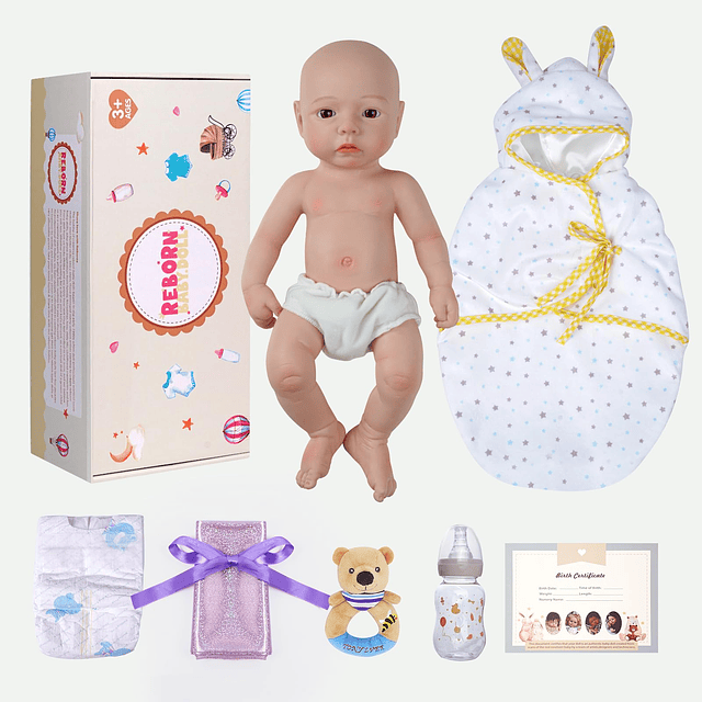 Muñecas de bebé realistas de silicona de cuerpo completo – N