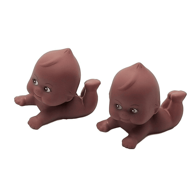 Muñecas de plástico Kewpie negras de 4 pulgadas a granel, 12