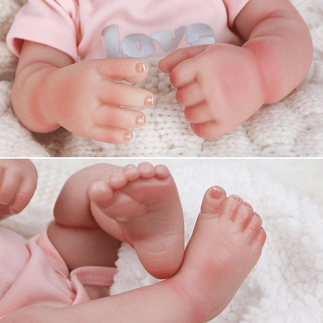 Reborn Baby Girl Doll - Muñeca recién nacida realista con cu