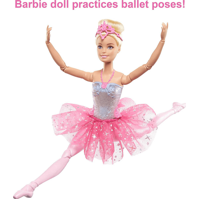 Muñeca Dreamtopia, bailarina posable con luces centelleantes