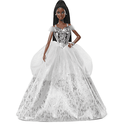 Muñeca navideña Barbie Signature 2021 (12 pulgadas, cabello