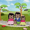 - La familia McBristly Porcupine - Juego de 4 figuras de muñ