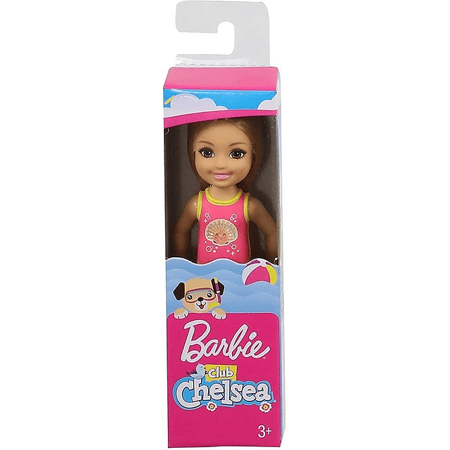 Mattel GLN70 Muñeca de Playa Chelsea con Diseño de Concha