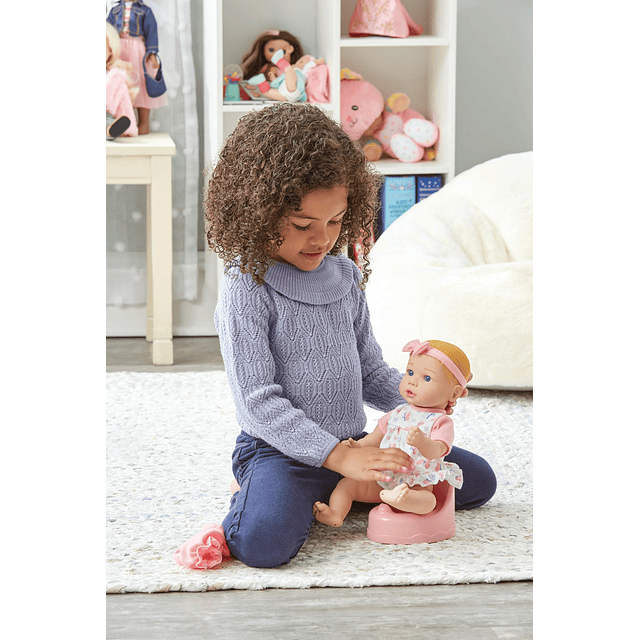 Muñeca bebé Potty Pals de 13 pulgadas, tono de piel claro