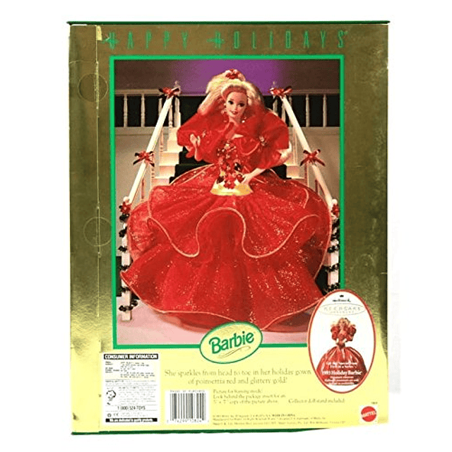 Felices fiestas Barbie Doll Hallmark Edición especial (1993)