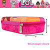 LOL Surprise Dolls - Estuche para lápices con pegatinas LOL