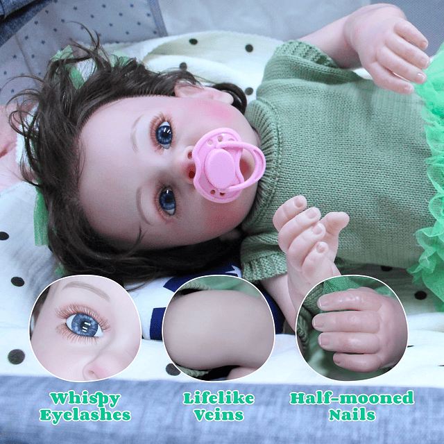 Reborn Baby Dolls - Muñeca bebé recién nacida linda y suave