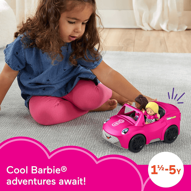 Little People Barbie Coche de juguete convertible para niños