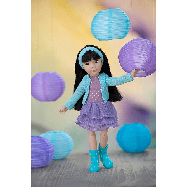 Luna Juego de muñecas de 9" - Poseable - Atuendos casuales e