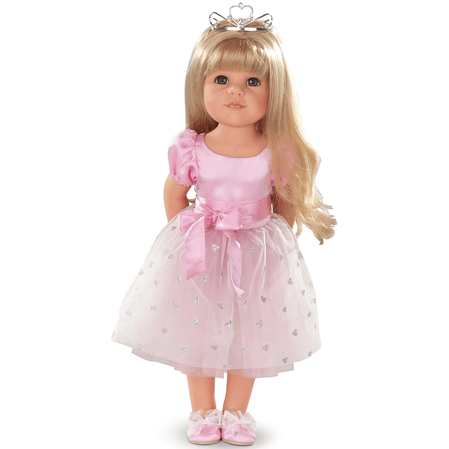 Muñeca articulada rubia Gotz Hannah Princess de 19,5 pulgada