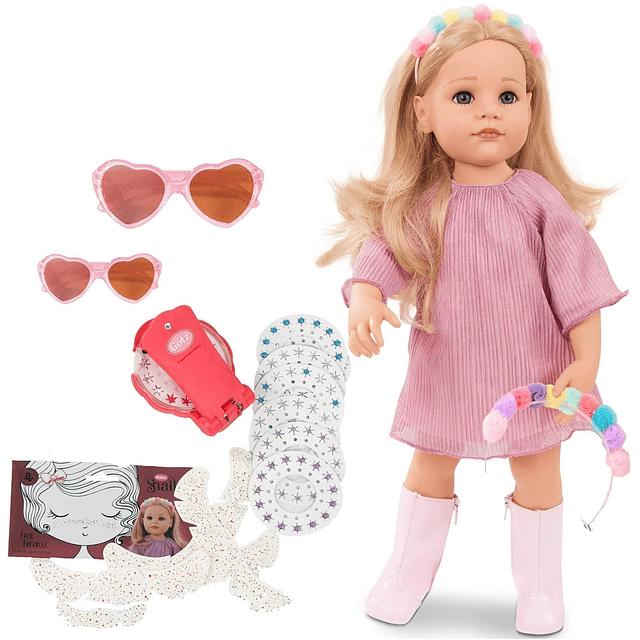 Gotz Hannah be My Mini Me Muñeca de vinilo de 19,5 pulgadas