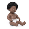 Muñeco Bebé Niño Africano con Síndrome de Down 15'' (Polybag