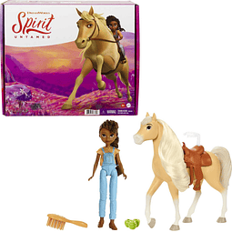 Spirit Untamed Doll & Toy Horse Playset con muñeca Pru (apro