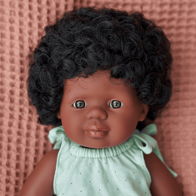 Muñeca 15'' Niña Afroamericana (Caja) - Fabricada en España,