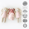 Hannah The Bunny Blush Little 13" Muñeca tejida a mano - 1 m