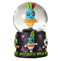 Muñeco vudú de Nueva Orleans Mini globo de nieve de agua de