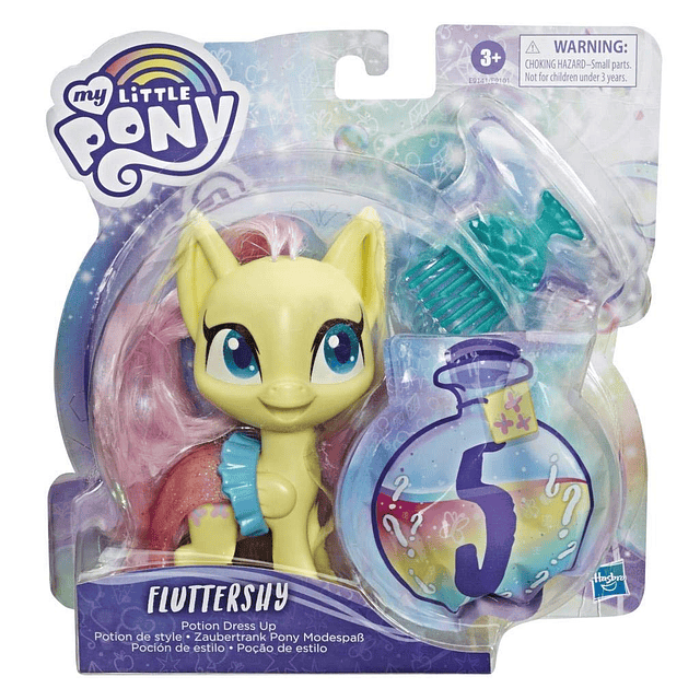 Figura de disfraz de poción Fluttershy , juguete de poni ama