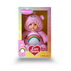 Cheer Bear - Muñeca bebé rosa de 14 pulgadas con cuerpo suav