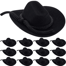 24 piezas Mini sombreros de vaquero para manualidades Flocad