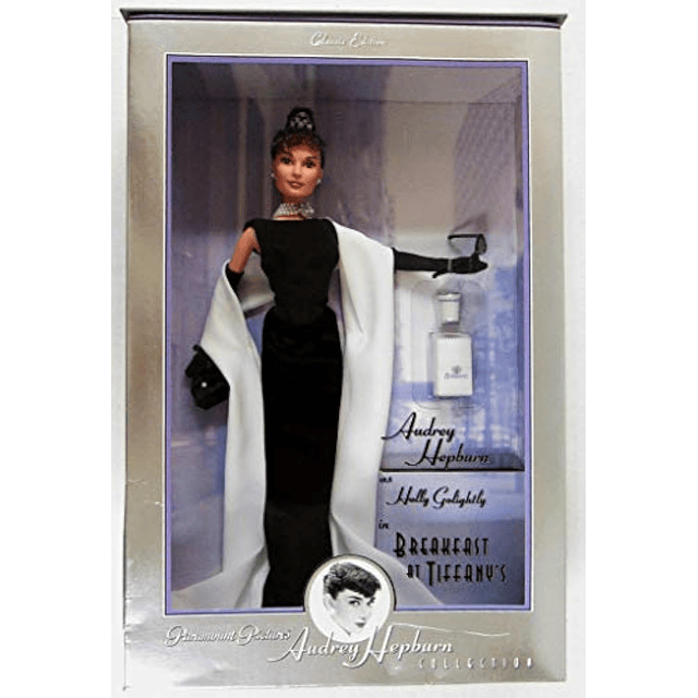 Audrey Hepburn como Holly Golightly en la muñeca Barbie de e