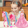 Juego de muñecas de princesa unicornio con luz mágica, jugue