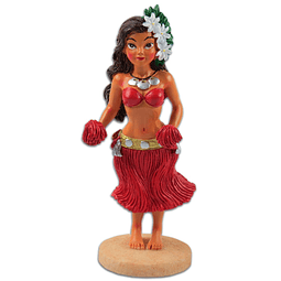 Napua Tiare Hula Girl Muñeca de tablero en miniatura