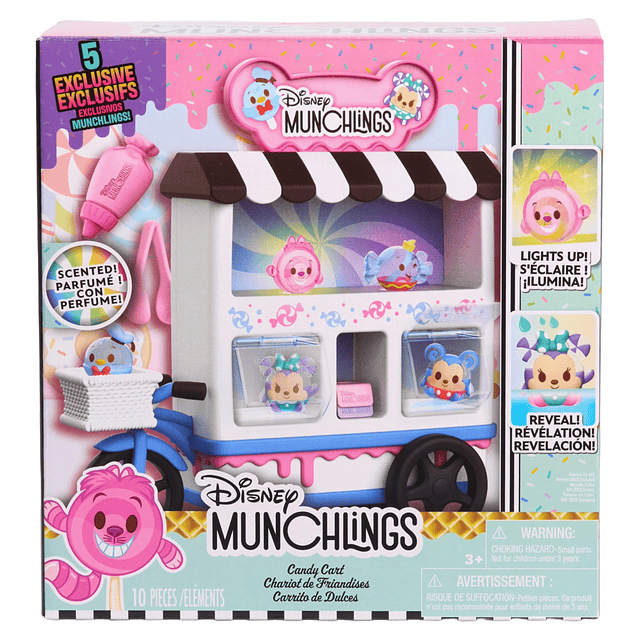 Disney Munchlings Candy Cart, 13 piezas que cambian de color