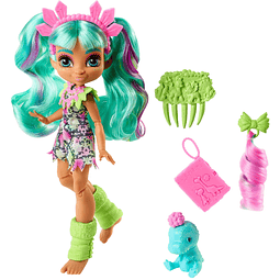 Cave Club Rockelle Doll (8-10 pulgadas, pelo verde azulado)