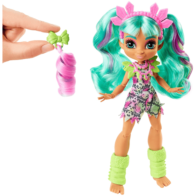 Cave Club Rockelle Doll (8-10 pulgadas, pelo verde azulado)