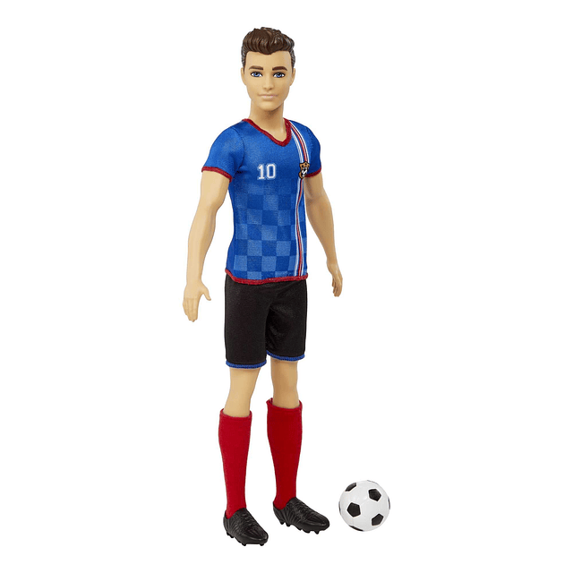 Careers Ken Fashion Doll y accesorio, jugador de fútbol con