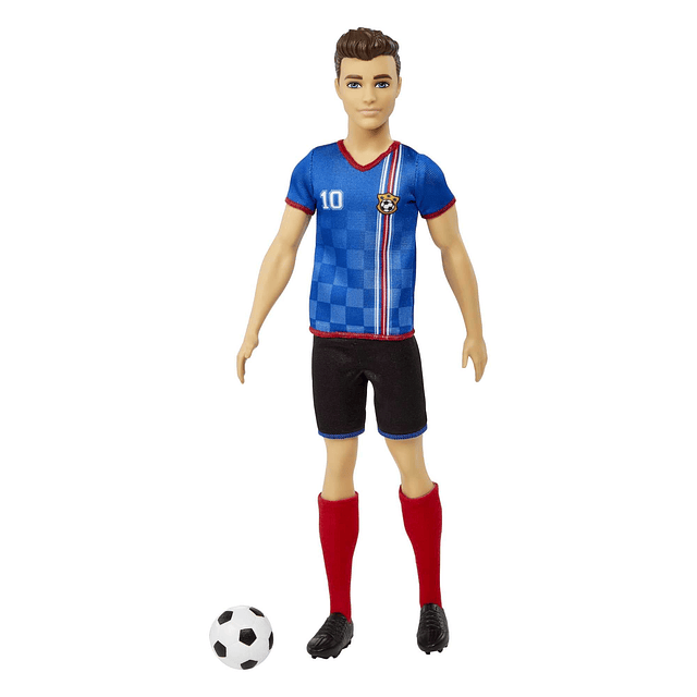 Careers Ken Fashion Doll y accesorio, jugador de fútbol con