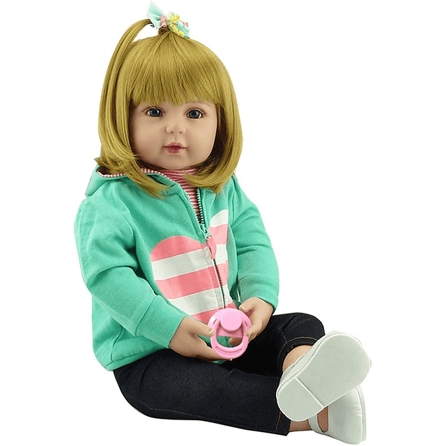 Lovely Reborn Baby Girl Doll 18 pulgadas 45 cm Silicona suav