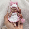 Reborn Baby Dolls 4,5 "Micro prematuro cuerpo completo silic